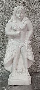 Imagem Pombagira Maria Quiteria da Calunga 23cm Gesso Cru