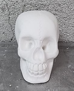 Cranio 9x6cm Gesso Cru