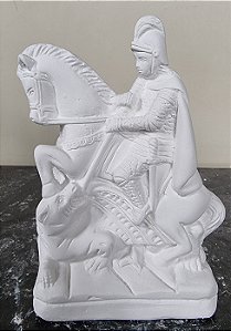 Imagem Sao Jorge 15cm Gesso Cru