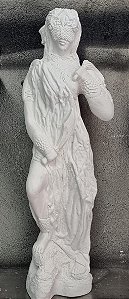 Imagem Orixá Iansã Africana 65cm Gesso Cru