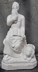 Imagem São Jeronimo 35cm Gesso Cru