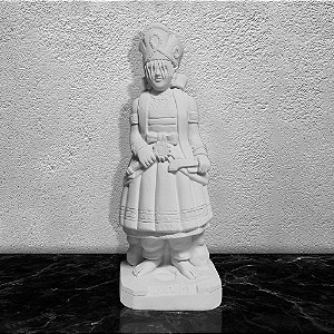 Imagem Orixá Oxum Candomble 23cm Gesso Cru