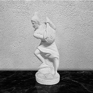 Imagem Orixá Ogum 30cm Gesso Cru