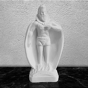 Imagem Exu Destranca Ruas 23cm Gesso Cru