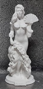 Imagem Pombagira Maria Padilha 15cm Gesso Cru