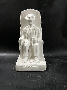 Imagem Zé Pilintra no Trono 18cm Gesso Cru
