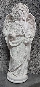 Imagem Anjo Rafael 20cm Gesso Cru