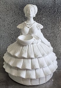 Imagem Baiana Modelo 1 25x17cm Gesso Cru