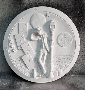 Mandala Zé Pilintra 40cm Gesso Cru