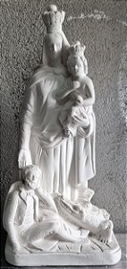 Imagem Nossa Senhora da Penha 32cm Gesso Cru