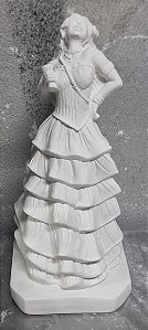 Imagem Pombagira 25cm Gesso Cru