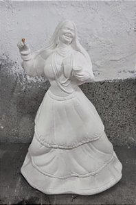 Imagem Pombagira Maria Mulambo 28cm Gesso Cru