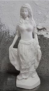 Imagem Cigana 20cm Modelo 2 Gesso Cru