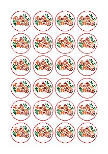 Adesivos Redondos Personalizados 4x4cm