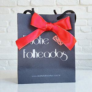 Sacola de Papel P 10x12 Personalizada com Logo – Pacote com 10 Unidades