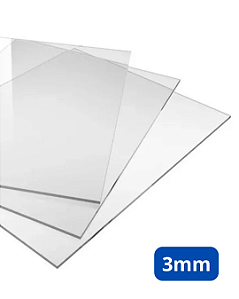 Placa de Acrílico Cristal 2000 x 1000  - 3mm