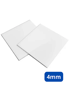 Placa de Acrílico Branco 2000 x 1000  - 4mm