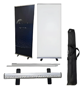Porta Banner Roll-up Suporte Banner Estrutura 80x200cm