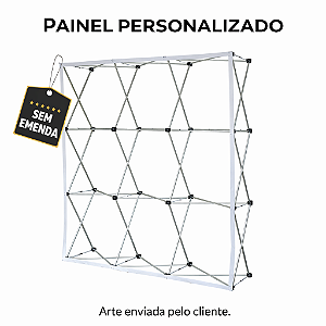 Painel Pantográfico Alumínio 2,25 X 2,25 + Bolsa Transporte (PERSONALIZADO)