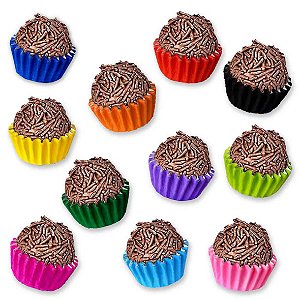 Forminha para Mini Cupcake - Azul Claro - 45 unidades - Plac - Rizzo -  Rizzo Embalagens