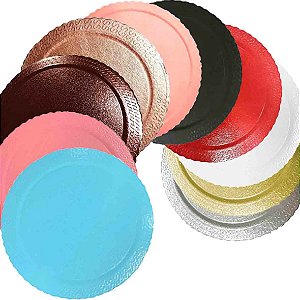 Prato p/ Bolo Cakeboard Redondo 38cm - UltraFest