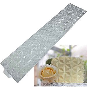 Placa Textura Acetato Origami Cake Mini Estrelar BWB 10152