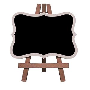 Mini Lousa Provençal Branca 12x15cm p Decoração e Artesanato
