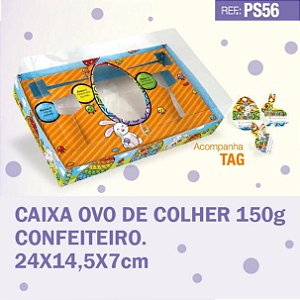 Caixa Pop It Confeiteiro Ovo de Colher 150g Cód. PS56/JR
