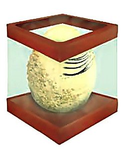 Caixa Textura Marrom p Ovo Pácoa 500g Cód 7707/012 KAIXOTE