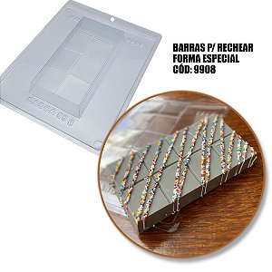 Forma Barra p/ Rechear Especial Silicone 350g Cód 9908 BWB