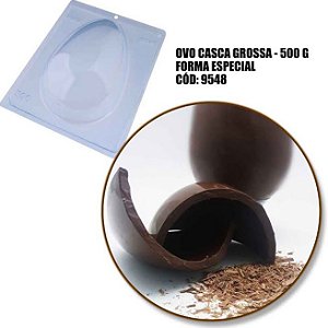 Forma Ovo Casca Grossa Especial Silicone 500g Cód 9548 BWB