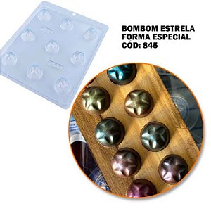 Forma Bombom Estrela Especial c Silicone 10g Cód 845 - BWB