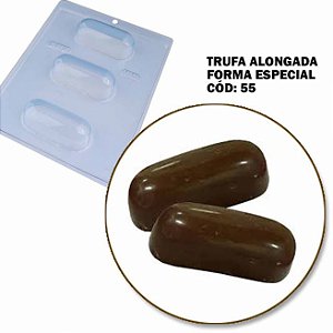 Forma Trufa Alongada Especial - c Silicone 85g Cód 55 - BWB