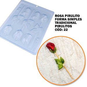 Forma Simples Pirulito Rosa Cód 22 -BWB