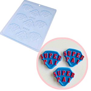 Forma Simples Escudo Super Pai Cód 9995 -BWB