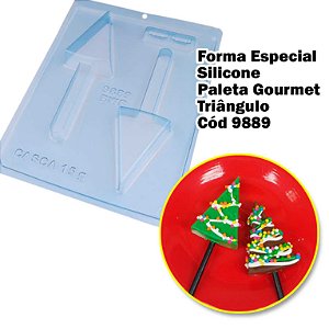 Forma Espec c Silicone Paleta Gourmet Triângulo Cód 9889-BWB