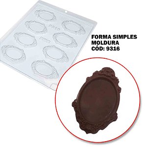 Forma para Chocolate com Silicone Bolo Detalhado Grande 35g Ref