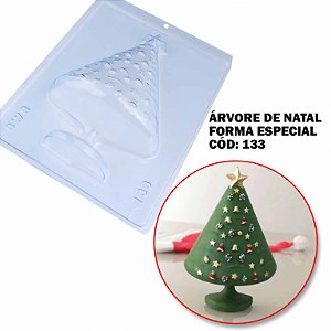 Forma Especial c/ Silicone Árvore de Natal Cód 133 -BWB