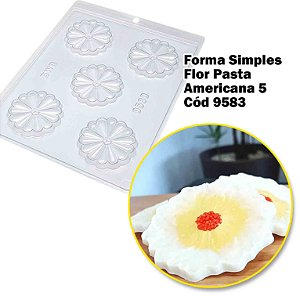 Forma Simples Flor Pasta Americana 5 Cód 9583 - BWB