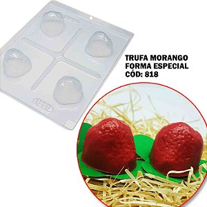 Forma Especial c/ Silicone Trufa Morango Cód 818 -BWB
