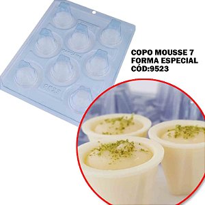 Forma Especial c/ Silicone Copo Mousse 7 Cód 9523 -BWB