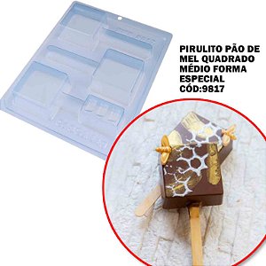 Forma Especial Pirulito Pão de Mel Quad. Médio Cód 9817-BWB