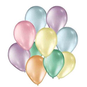 Balão Bexiga Liso Candy Color 5 Pol. 50 un – Happy Day