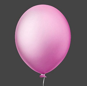 Balão Bexiga Neon 9'' Citrus Rosa c/ 30 Unid. - Happy Day