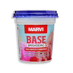 Base para Sorvete e Sobremesas sabor Brigadeiro 80g -Marvi