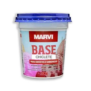 Base para Sorvete e Sobremesas sabor Chiclete 100g -Marvi
