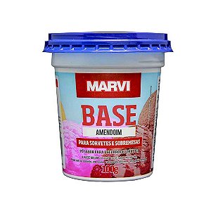 Base para Sorvete e Sobremesas Sabor Amendoim - Marvi