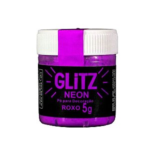 Glitter p/ Decoração Confeitaria Glitz Roxo Neon 5g - Fab!
