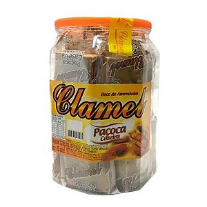 Doce de Amendoim Paçoca Caseira c/ 20 un X 60g Pote - Clamel