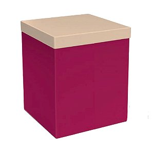 Caixa Cubo Grande Rosa / Creme Ref MC4 - JR